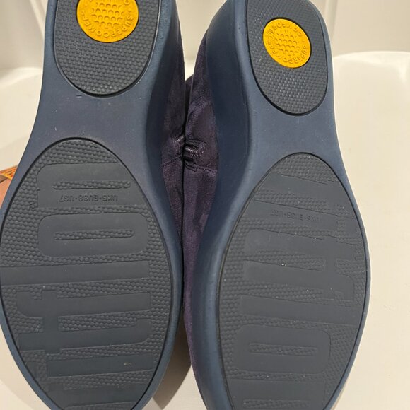 FitFlop Ankle Boots Blue Suede - Picture 7 of 10